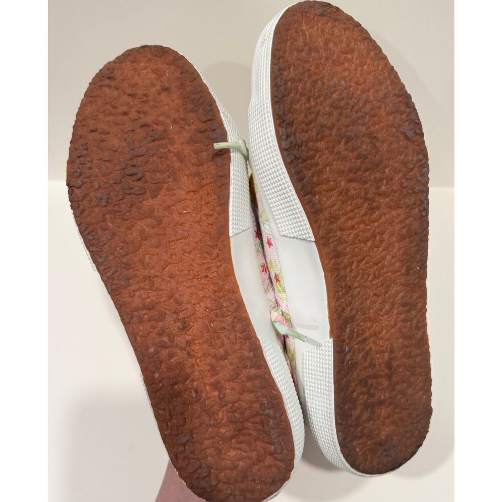 LoveShackFancy x Superga Floral Embroidered Low Top Sneakers Feminine Size 8.5 - Picture 8 of 8